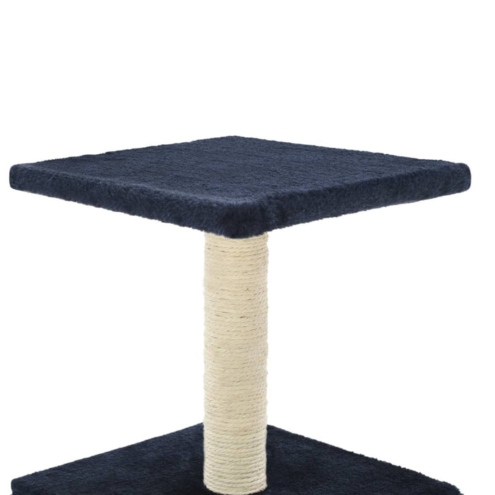 Albero per Gatti con Tiragraffi in Sisal 55 cm Blu Scuro 170541