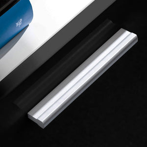 Set Parete Attrezzata Porta TV con Luci LED 5 pz Nero Lucido 246028