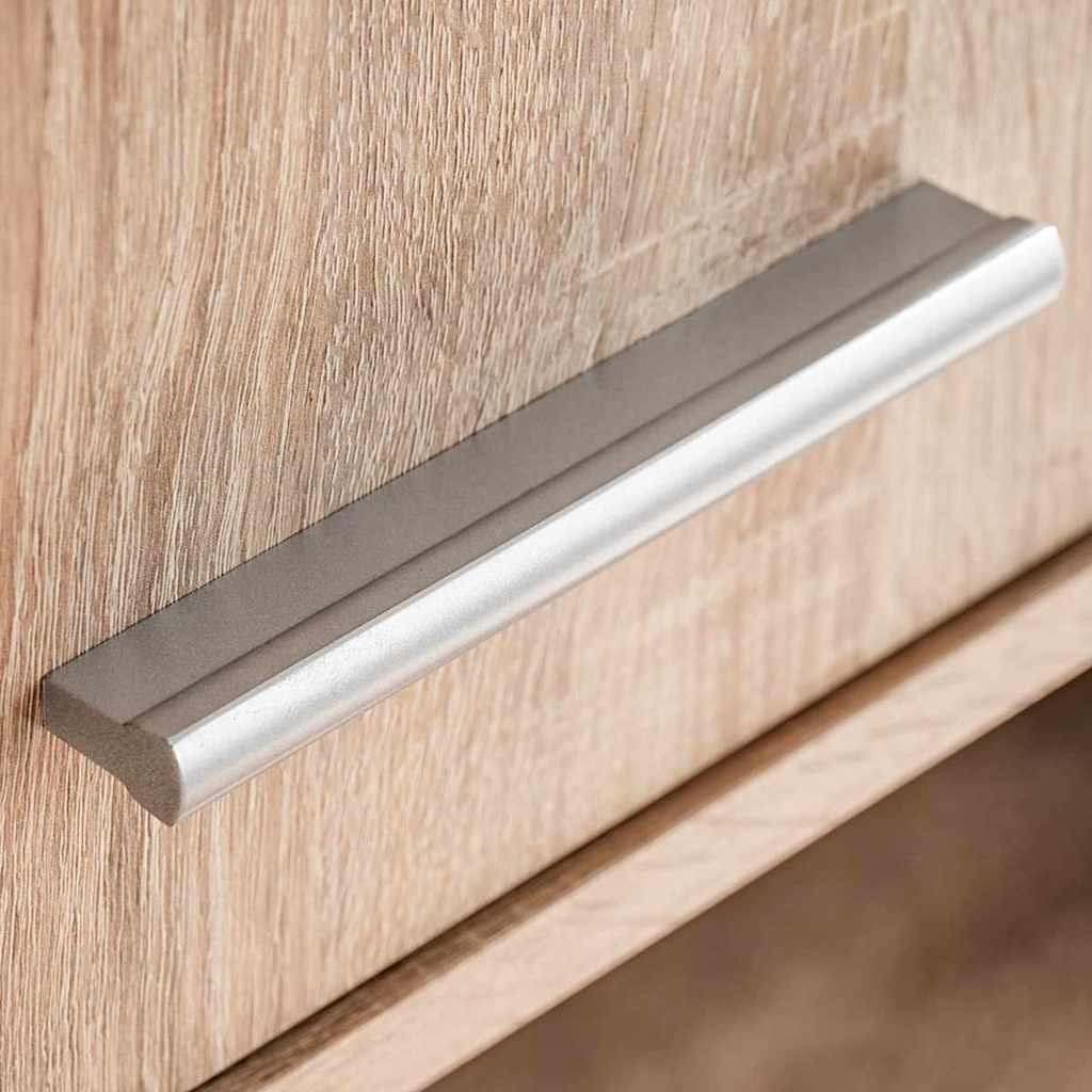 Set mobile TV 5 pcs Bianco e rovere di Sonoma 221 x 30 x 80 cm 246032