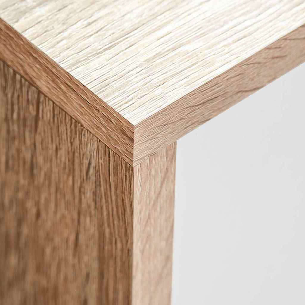 Set mobile TV 5 pcs Bianco e rovere di Sonoma 221 x 30 x 80 cm 246032