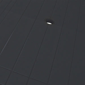 Set da Pranzo da Giardino 5 pz in Plastica Antracite 275084