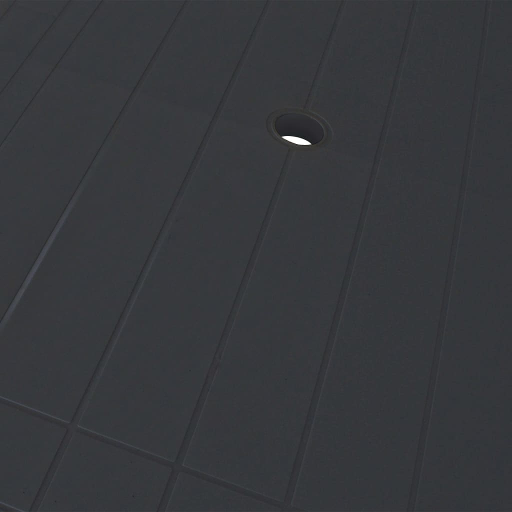 Set da Pranzo da Giardino 7 pz in Plastica Antracite 275085