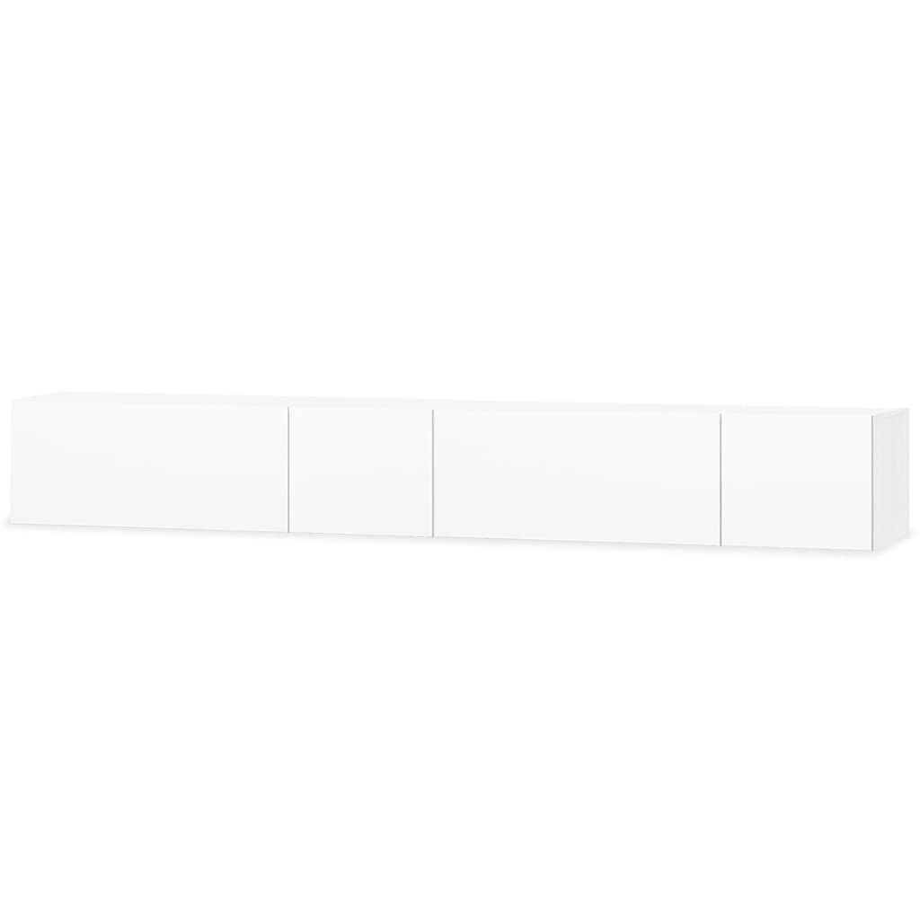 Mobili Porta TV 2 pz in Truciolato 120x40x34 cm Bianco Lucido