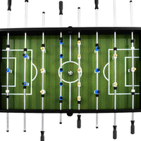 Tavolo Calcio Balilla in Acciaio 60 kg 140x74,5x87,5 cm Nero 91438