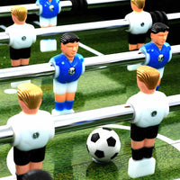 Tavolo Calcio Balilla in Acciaio 60 kg 140x74,5x87,5 cm Nero 91438