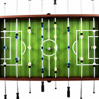 Tavolo Calcio Balilla in Acciaio 140x74,5x87,5 cm Marrone 91439