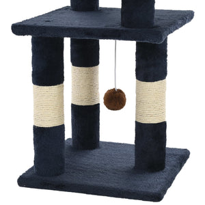 Albero per Gatti con Tiragraffi in Sisal 65 cm Blu cod mxl 11580