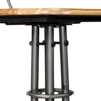 Sgabelli da Bar 2 pz in Teak Massello di Recupero 245807