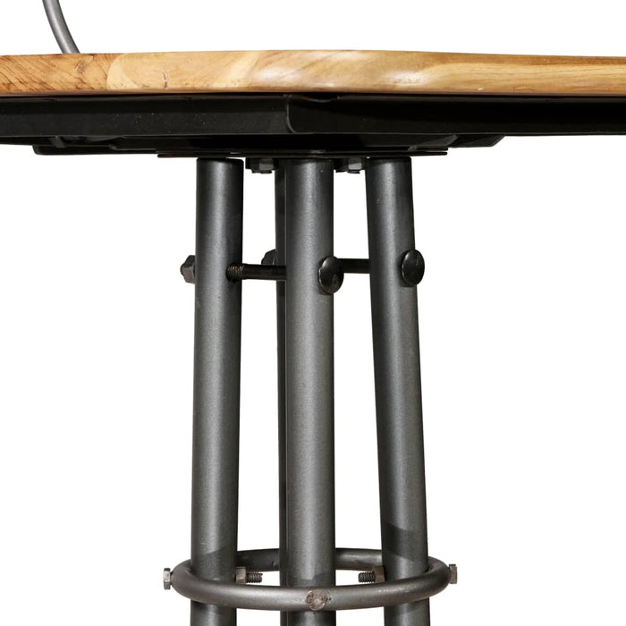 Sgabelli da Bar 2 pz in Teak Massello di Recupero 245807