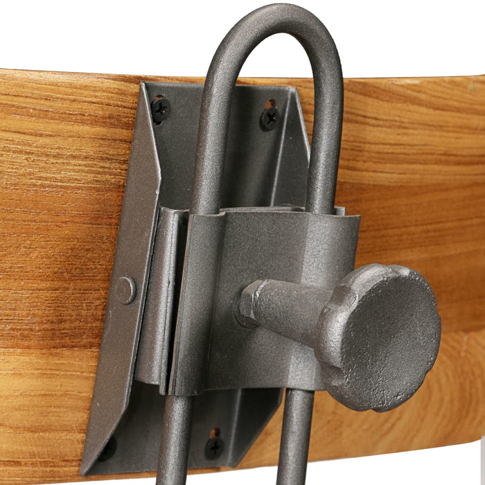 Sgabelli da Bar 2 pz in Teak Massello di Recupero 245807