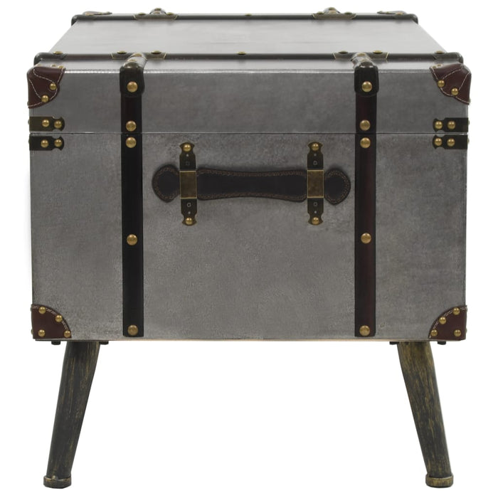 Tavolino da Salotto-Tavolino da soggiorno-Tavolo in MDF e Alluminio 102x51x47,5 cm