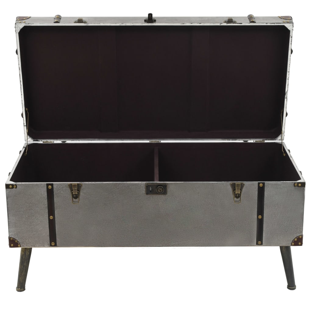 Tavolino da Salotto in MDF e Alluminio 102x51x47,5 cm 245759