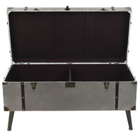 Tavolino da Salotto in MDF e Alluminio 102x51x47,5 cm 245759