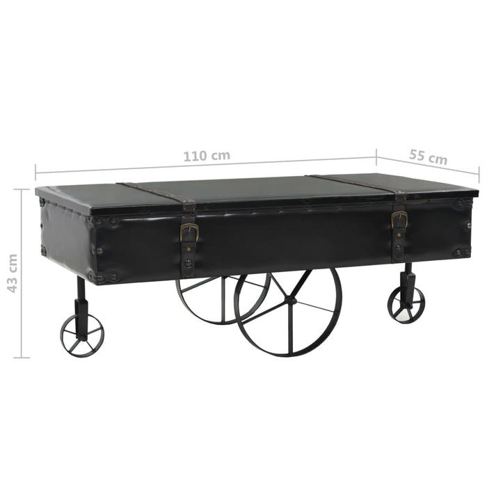 Tavolino da Salotto in MDF e Legno di Abete 110x55x43 cm 245761