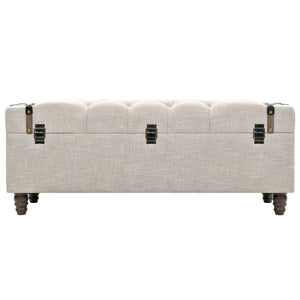 Set Cassapanche 3 pz in Legno Massello e Acciaio 112x37x45 cm cod mxl 40084