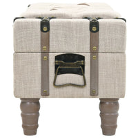 Cassapanca in Legno Massello e Acciaio 111x34x37 cm cod mxl 52327