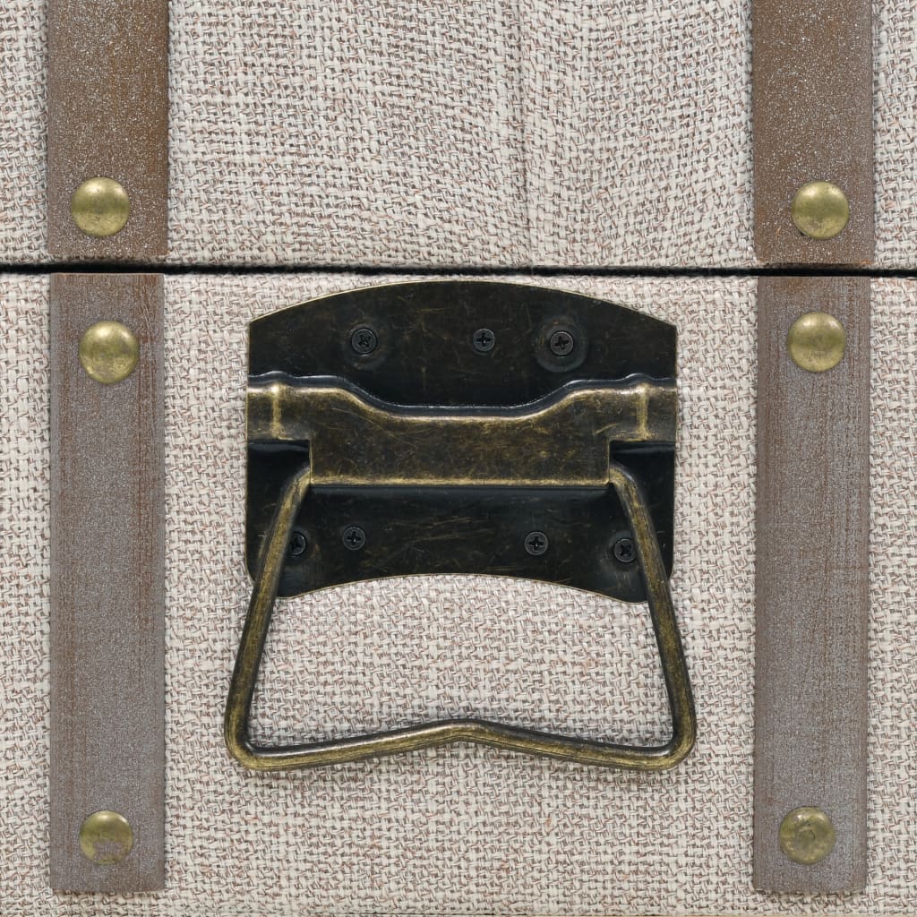 Cassapanca in Legno Massello e Acciaio 111x34x37 cm cod mxl 52327