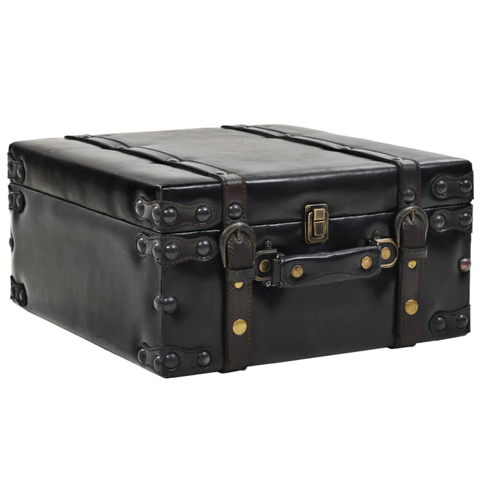 Cassapanca in MDF e Pelle Sintetica 120x41x46,5 cm 245765