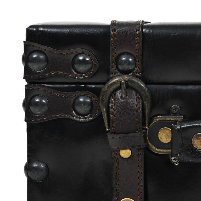 Cassapanca in MDF e Pelle Sintetica 120x41x46,5 cm 245765