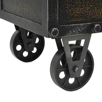 Cassapanca in Legno Massello di Abete e Similpelle 80,5x41x50cm   cod mxl 51924