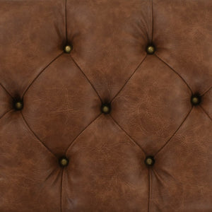 Cassapanca in Legno Massello di Abete e Similpelle 80,5x41x50cm   cod mxl 51924