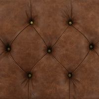 Cassapanca in Legno Massello di Abete e Similpelle 80,5x41x50cm 245768