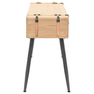 Tavolo Consolle in Legno Massello di Abete 115x40,5x76 cm 245772