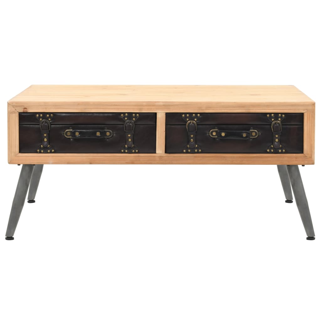 Tavolino da CaffÃ¨ in Legno Massello di Abete 115x55x50 cm cod mxl 8947