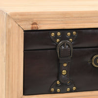 Tavolino da Caffè in Legno Massello di Abete 115x55x50 cm 245777