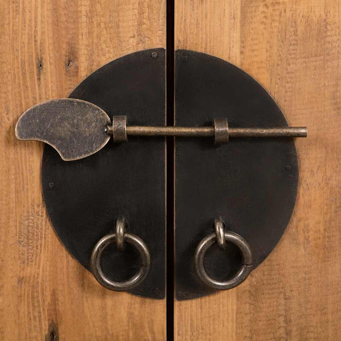 Vanità da Bagno in Legno Massello di Pino 70x32x63 cm 246035