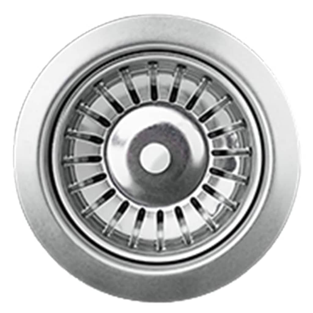 Lavello da cucina in granito vasca singola 78 x 50 cm grigio 02_0002314