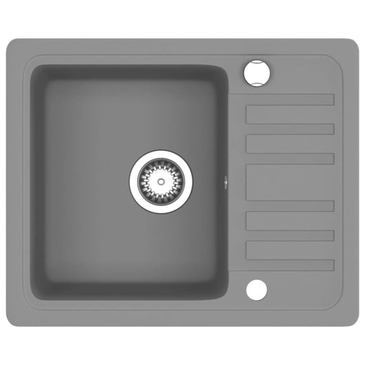 Lavello da Cucina in Granito Vasca Singola Grigio  cod mxl 46075