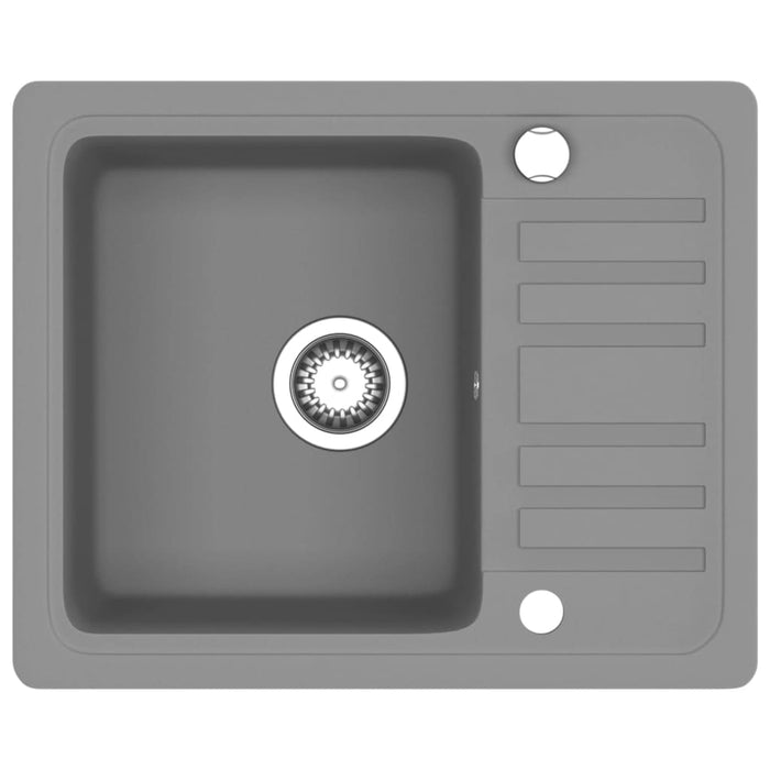 Lavello da Cucina in Granito Vasca Singola Grigio  cod mxl 46075