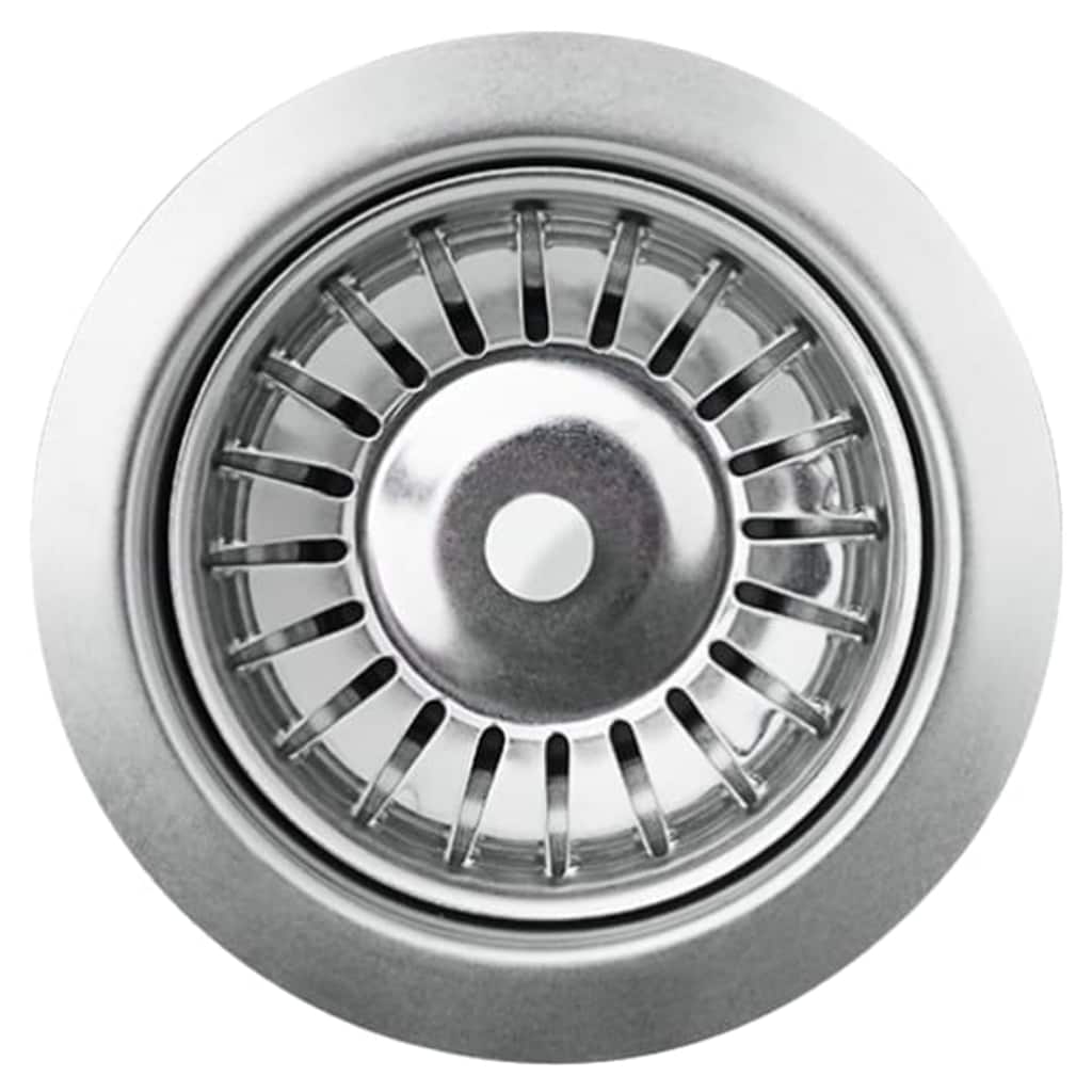 Lavello da cucina in granito vasca singola 57,5 ​​x 46 cm grigio 02_0002322