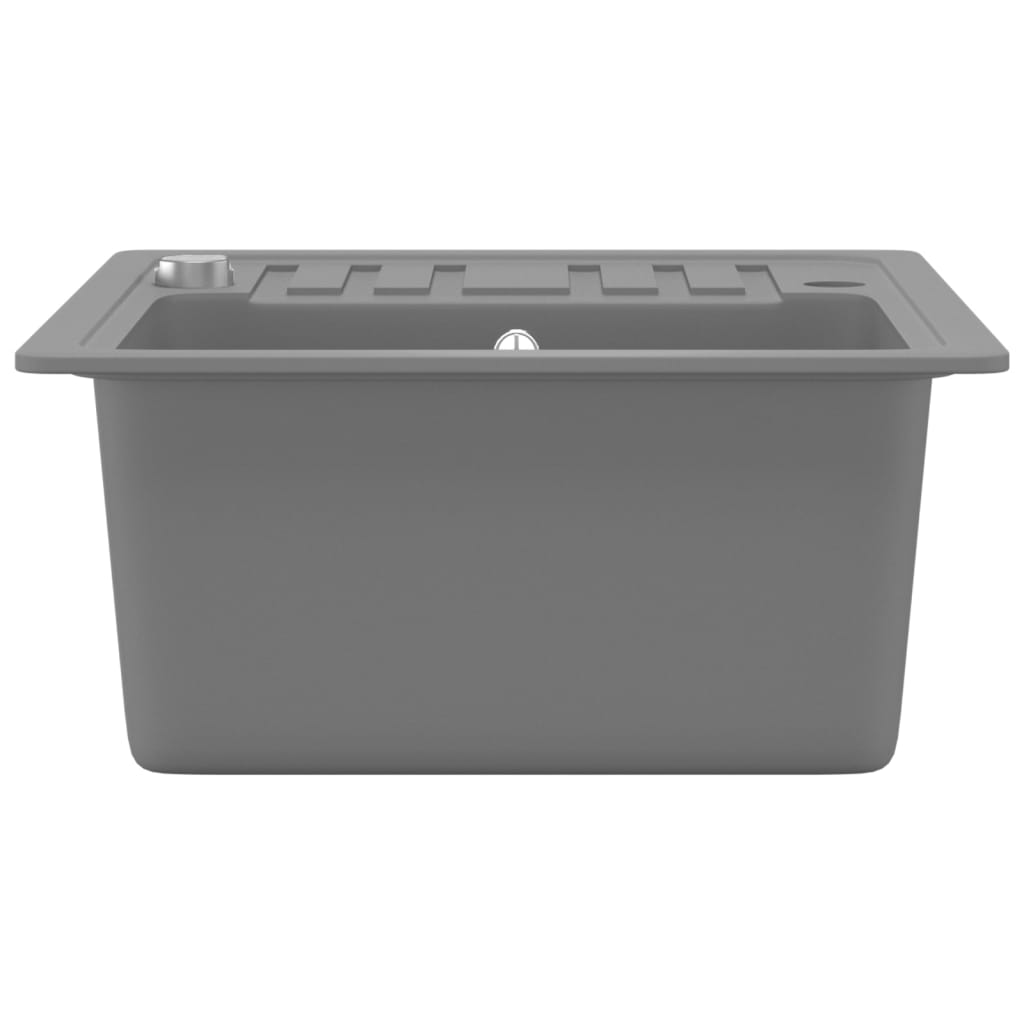 Lavello da Cucina in Granito Vasca Singola Grigio  cod mxl 46075