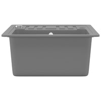 Lavello da Cucina in Granito Vasca Singola Grigio  cod mxl 46075