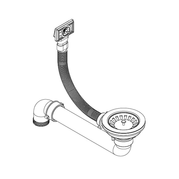 Lavello da cucina in granito vasca singola ovale grigio 02_0002328