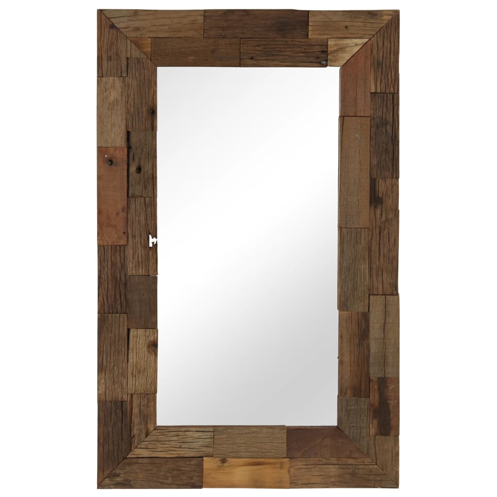 Specchio in Legno Massello di Recupero 50x80 cm 246305