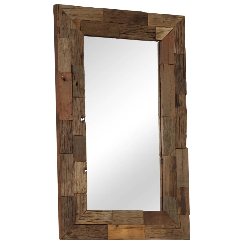 Specchio in Legno Massello di Recupero 50x80 cm 246305
