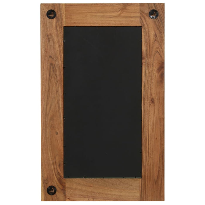 Specchio in Legno Massello di Acacia 50x80 cm