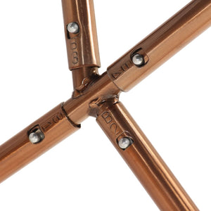 Sedia a Farfalla Marrone e Bianca in Vera Pelle di Capra 246391