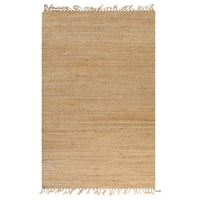Tappeto in Iuta Intrecciato a Mano 120x180 cm Naturale  cod mxl 73476