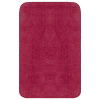 Set Tappetini per Bagno 3 pz in Tessuto Fucsia 133226