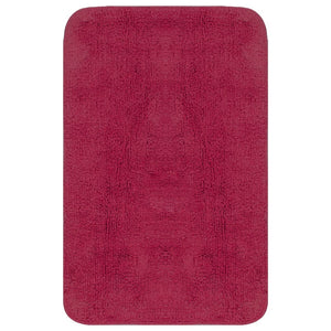 Set Tappetini per Bagno 3 pz in Tessuto Fucsia 133226