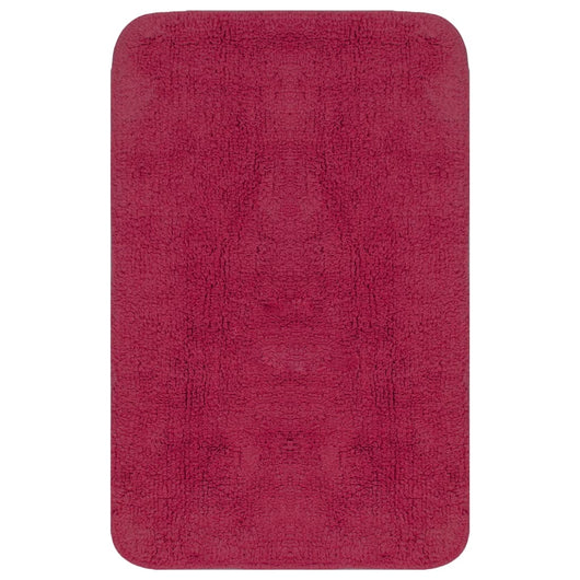 Set Tappetini per Bagno 3 pz in Tessuto Fucsia 133226