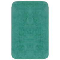 Set Tappetini per Bagno 3 pz in Tessuto Turchese