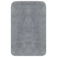 Set Tappetini per Bagno 2 pz in Tessuto Grigio 133230