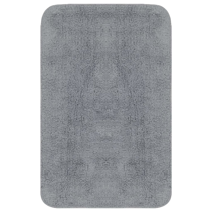 Set Tappetini per Bagno 2 pz in Tessuto Grigiocod mxl 73146