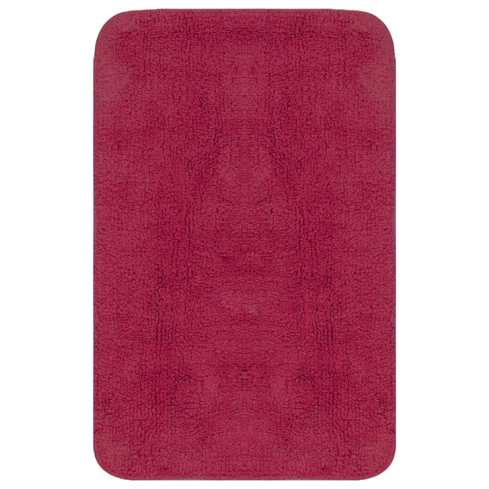 Set Tappetini per Bagno 2 pz in Tessuto Fucsia cod mxl 65672