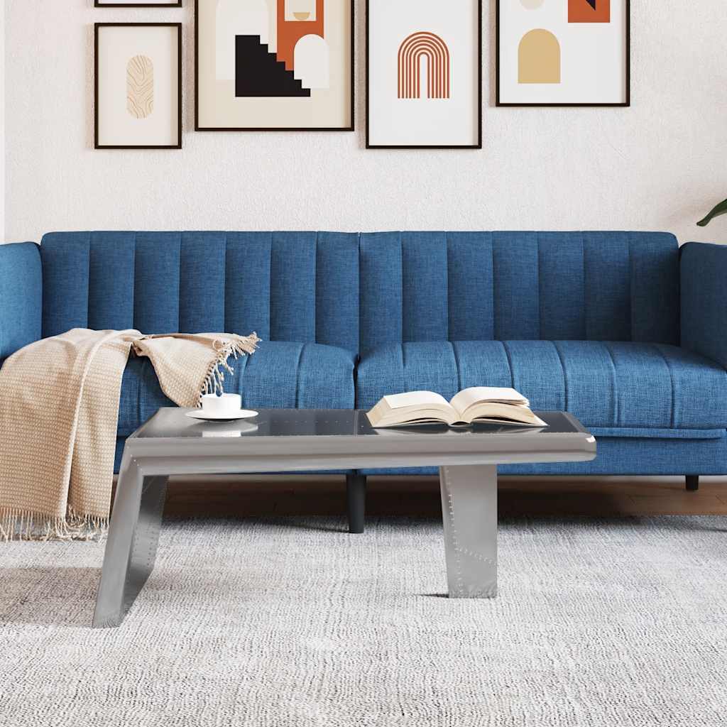 Tavolino da CaffÃ¨ Aviator Alluminio Stile Vintage Aeronautico